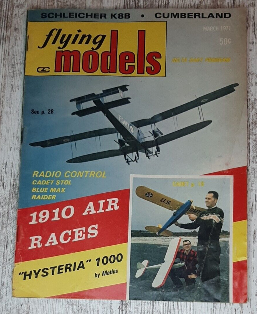 Flying Models  Airplane Magazine Hobby Boats Planes Aviation R/C March 1971