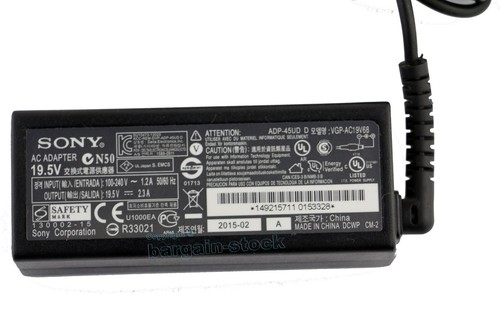 19.5V 2.3A 45W AC Adapter Charger For Sony VIO VGP-AC19V67 ADP-45UD VGP-AC19V68 - Picture 5 of 5
