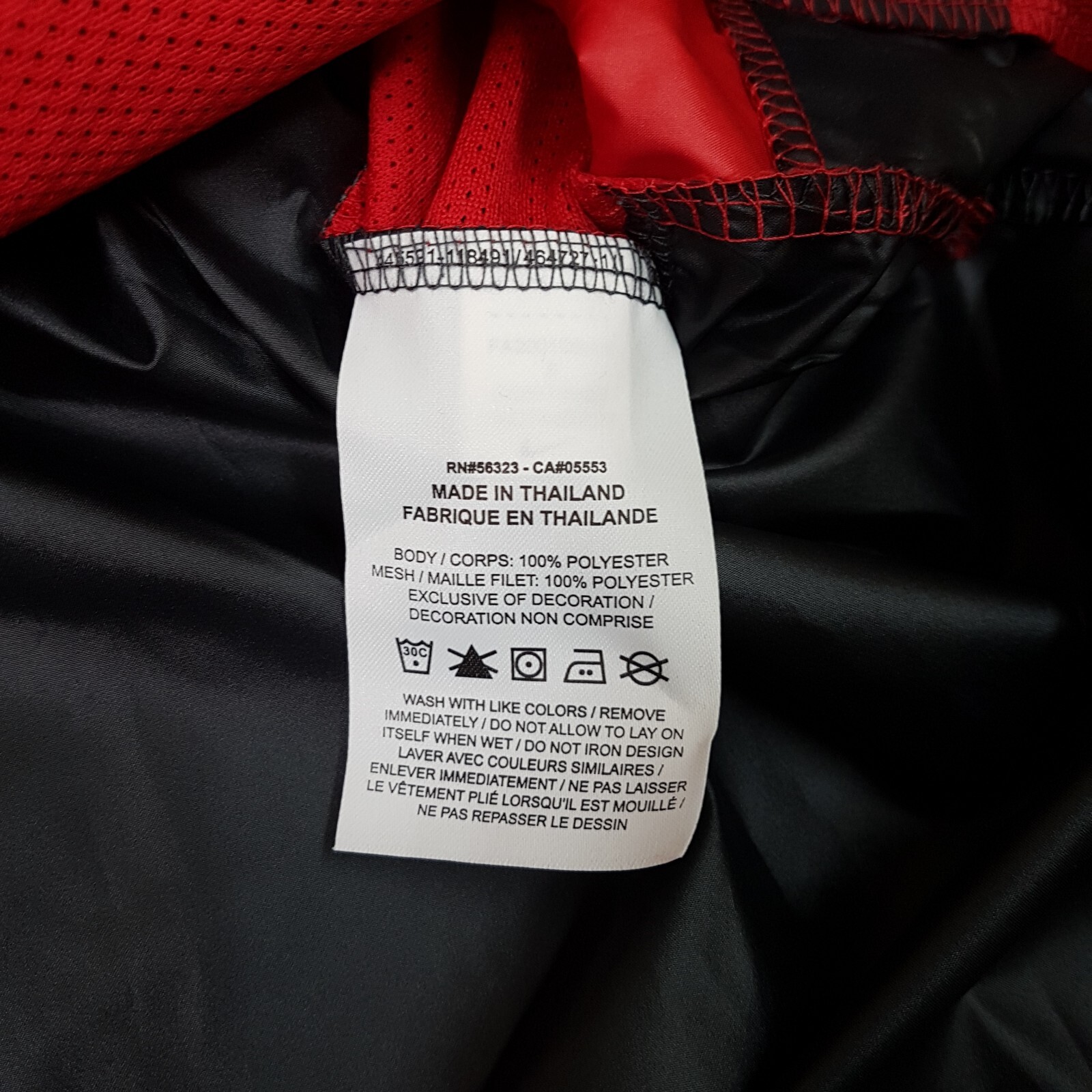 NIKE Ohio State Buckeyes 1/4 Zip Lightweight Coaches Jacket Mens SMALL Red thumbnail 7