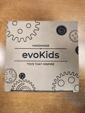 evoKids Handmade Busy Activity Wooden Cube For Toddlers   E3C