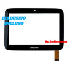 TOUCH SCREEN VETRO CLEMENTONI per CLEMPAD 3G 8.0 V38190 16603 16605 v43571 NERO