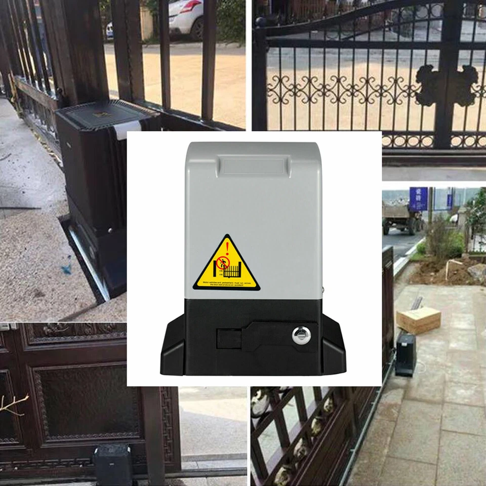 1200KG Schiebetorantrieb Toröffner Komplett-Set Schiebetor Motor&2 Fernbedienung - Bild 3 von 4