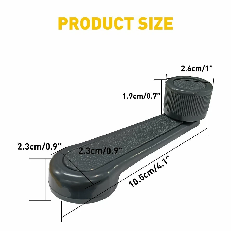 NUEVO PAR Manivela de ventana Manivela GRIS PARA Toyota Tacoma, T100, Pickup, Corolla Foto 2 de 4