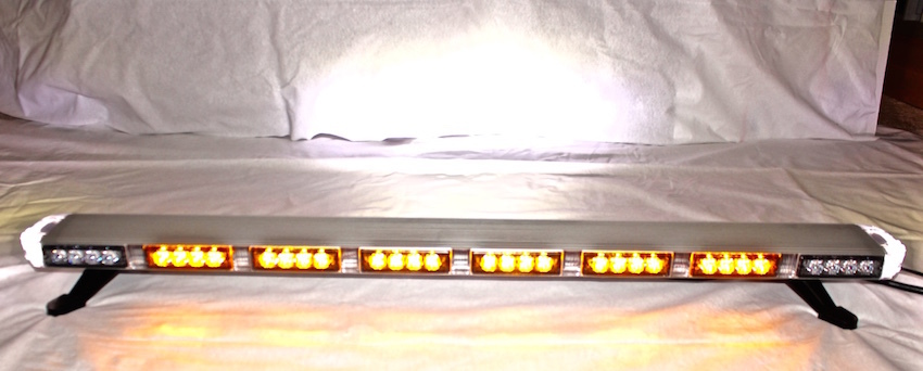 56 Amber LED Light Bar Tow Truck Roll Back Wrecker W/ Alley,Brake & Turn Signal - Foto 5