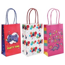 24 x Balloons Girls ans Boys Goodie Paper Bags for birthday, wedding Party all