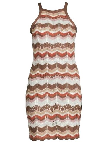 Willow & Wind Medium NEW NWT Black White Womens Crochet Dress Chevron  Sleeveless | eBay