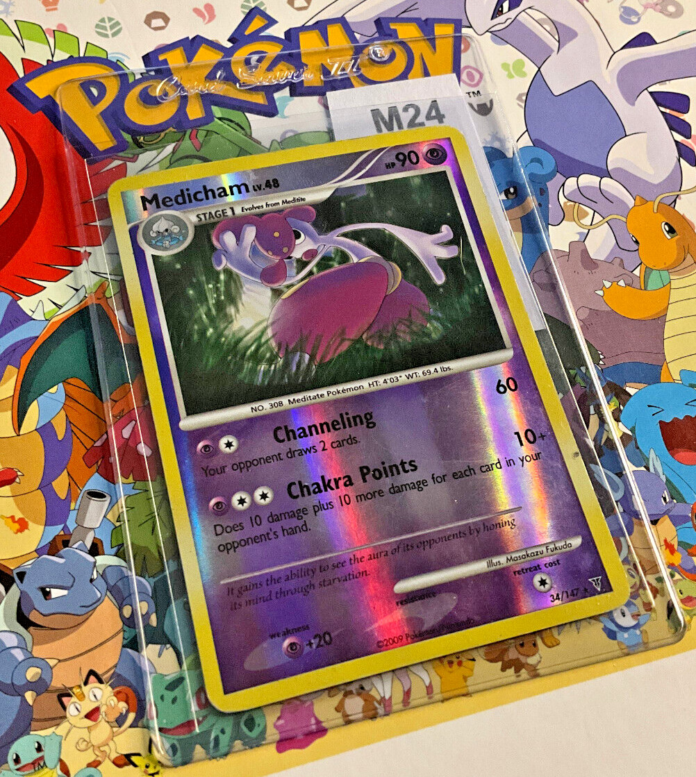 Medicham 34/147 | Supreme Victors Reverse Holo Pokemon Card | HP/Damaged (M24)