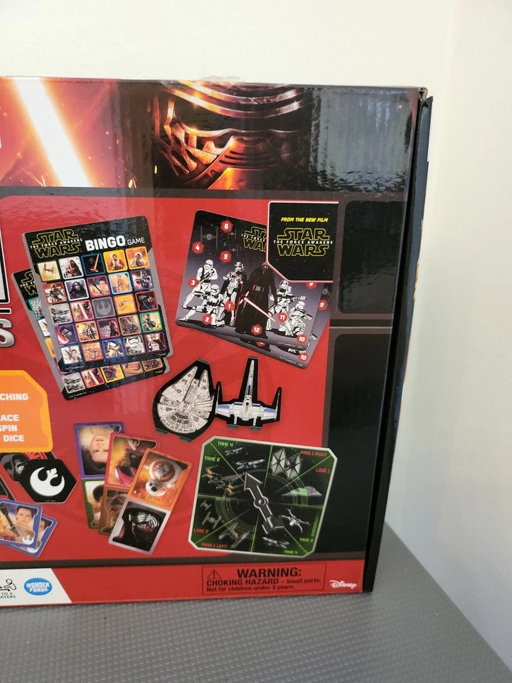 STAR WARS - 6 IN 1 GAMES - WONDER FORGE - 2015 - COMPLETE  - Image 3 of 4