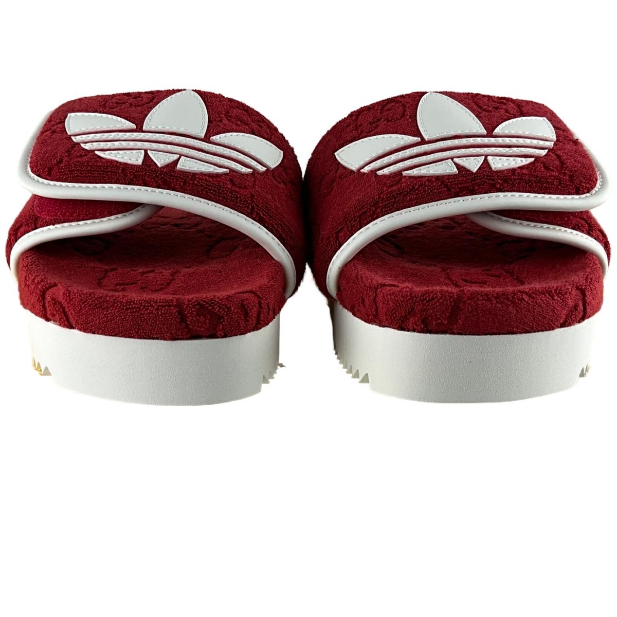 NIB Adidas x Gucci GG Platform Sandal \'Red Cotton Sponge\' Slides M Sz 8 W Sz 9.5 Gucci x Adidas Women main image 2