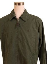 Men's Chaps By Ralph Lauren Co. Long Sleeve L/S LW Jacket Full Zip Green XL GUC