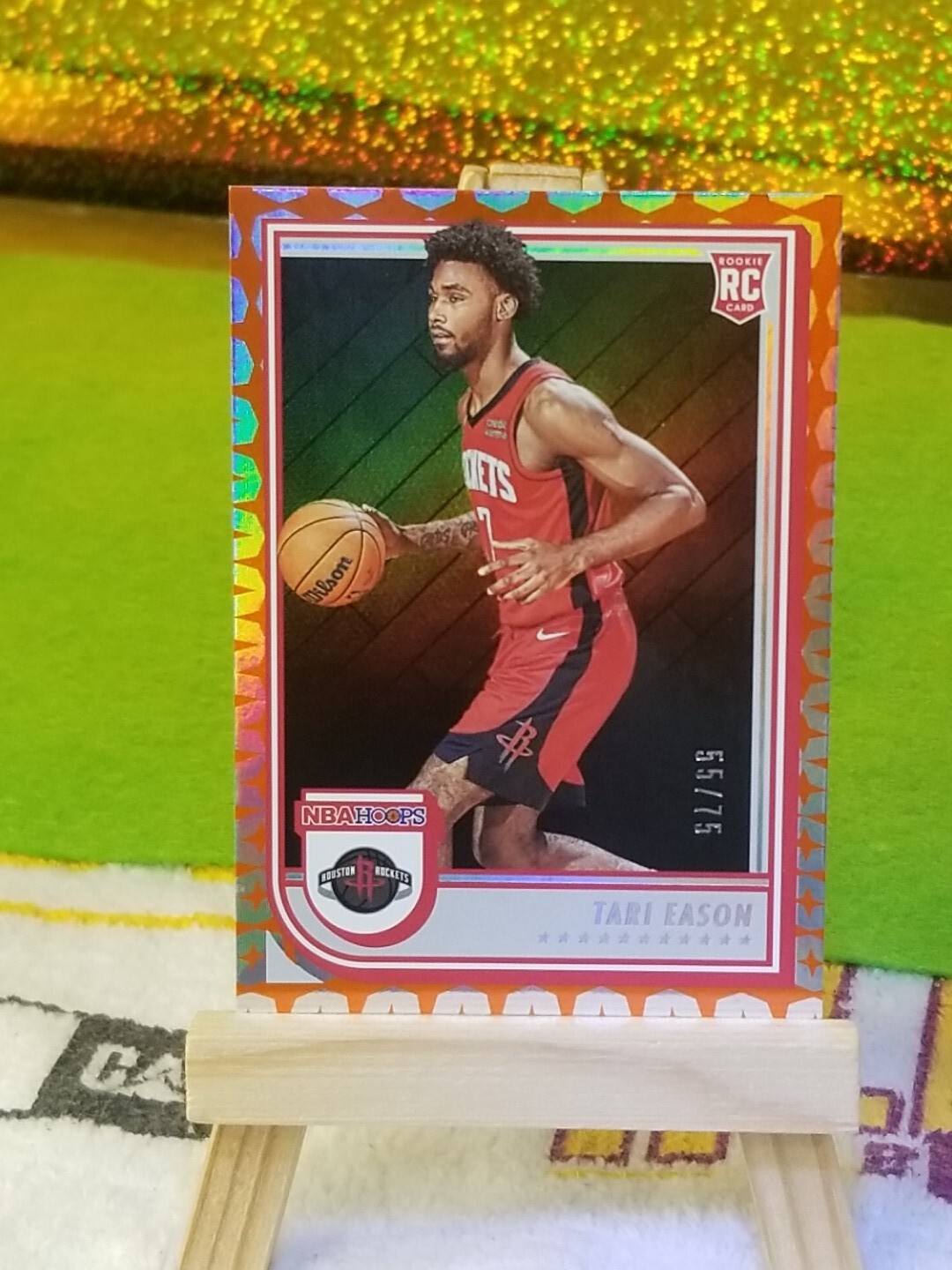 2022-23 Tari Eason NBA HOOPS ROOKIE GRAVITY PARALLEL SP /75 #247 RC Rockets RARE