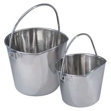 ProSelect Stainless Steel Flat-Sided Pails 288 oz