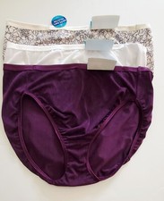 3 Vanity Fair Illumination Hi-Cut Brief Panty Multi 13108 Sz 6/M - NWT