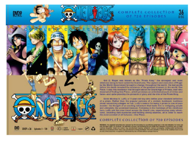 Anime DVD One Piece Episode 1-720 Complete ENGLISH DUBBED Box Set - BRAND  NEW