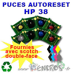 Imprimez vos photos sans compter grâce au Lot de 8 Puces Auto-Reset HP 38