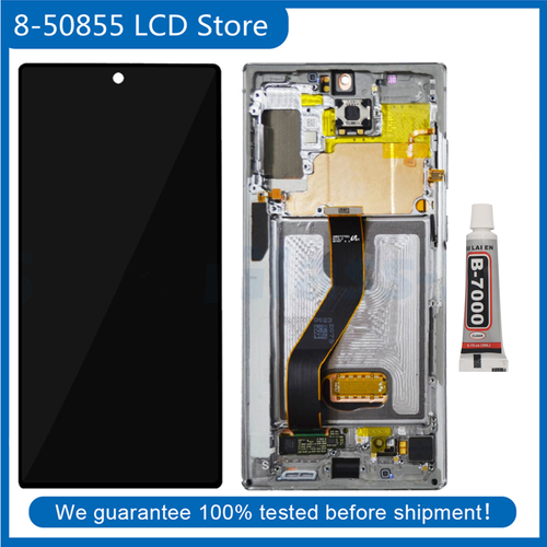For Samsung Note10 SM-N975U1 N975F N975 LCD Display Screen Digitizer Frame Gray