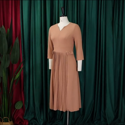 knee length dresses for ladies New Arrivals 2022 Women Elegant Summer Church Dresses Fashion Ruffles
