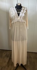 Vintage Pale Peach And Lace Nightgown
