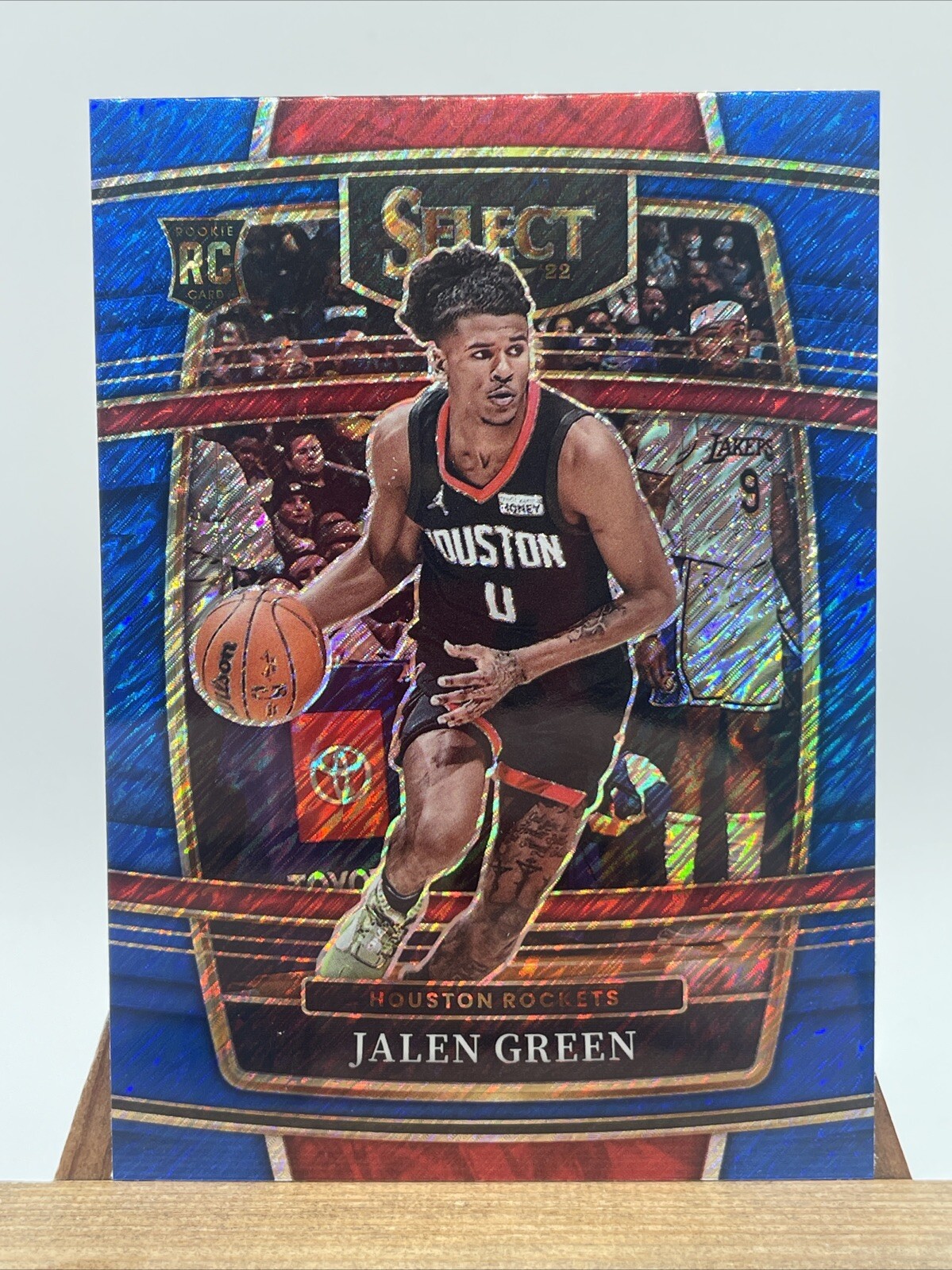 Jalen Green 2021-2022 Panini Select BLUE SHIMMER Prizm SP #7 Rockets Rookie RC 