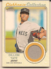 DILLON TATE 2017 TOPPS HERITAGE MINORS CLUBHOUSE COLLECTION GAME USED RELIC