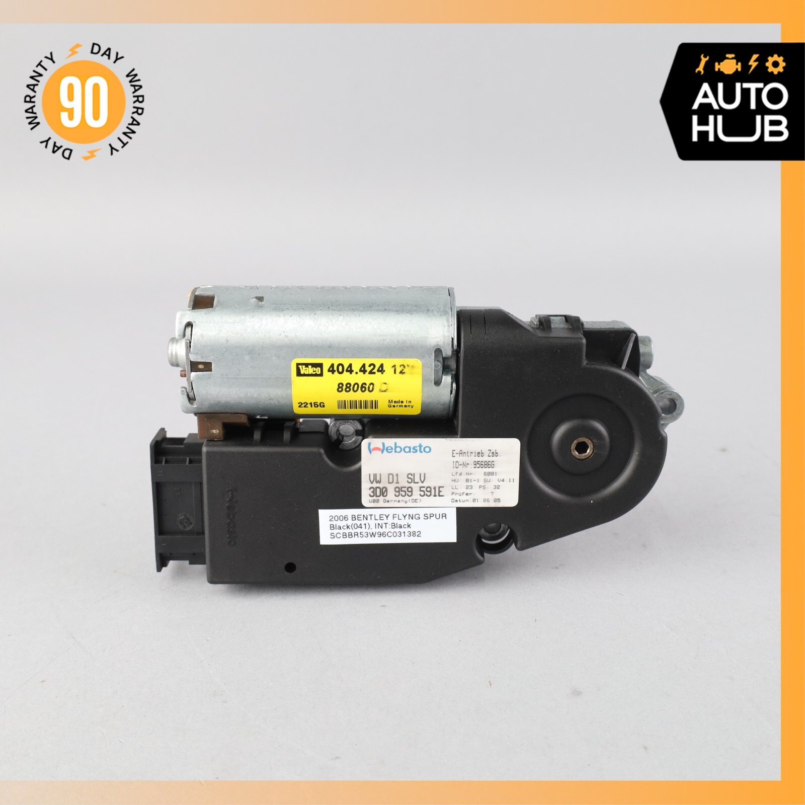 06-18 Bentley Continental Flying Spur Sunroof Sun Roof Motor Right Side OEM 78k