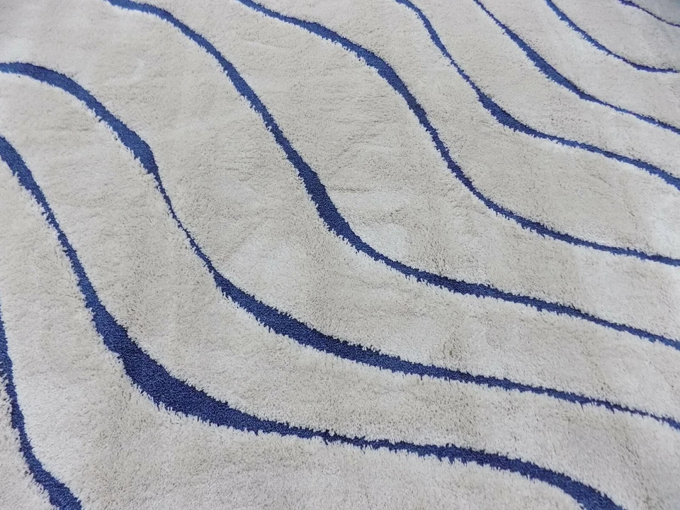 Alfombra dañada CREMA/AZUL 6' X 9' precio reducido 1172591353 SG472-1165-6 Foto 3 de 4