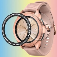 Tempered Glass Screen Protector Ring Cover f Samsung Galaxy Watch 42mm R810N USA
