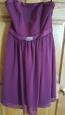 NEW ALFRED ANGELO   WOMEN'S   Size 12   PLUM   PARTY DRESS, EVENING, WEDDING