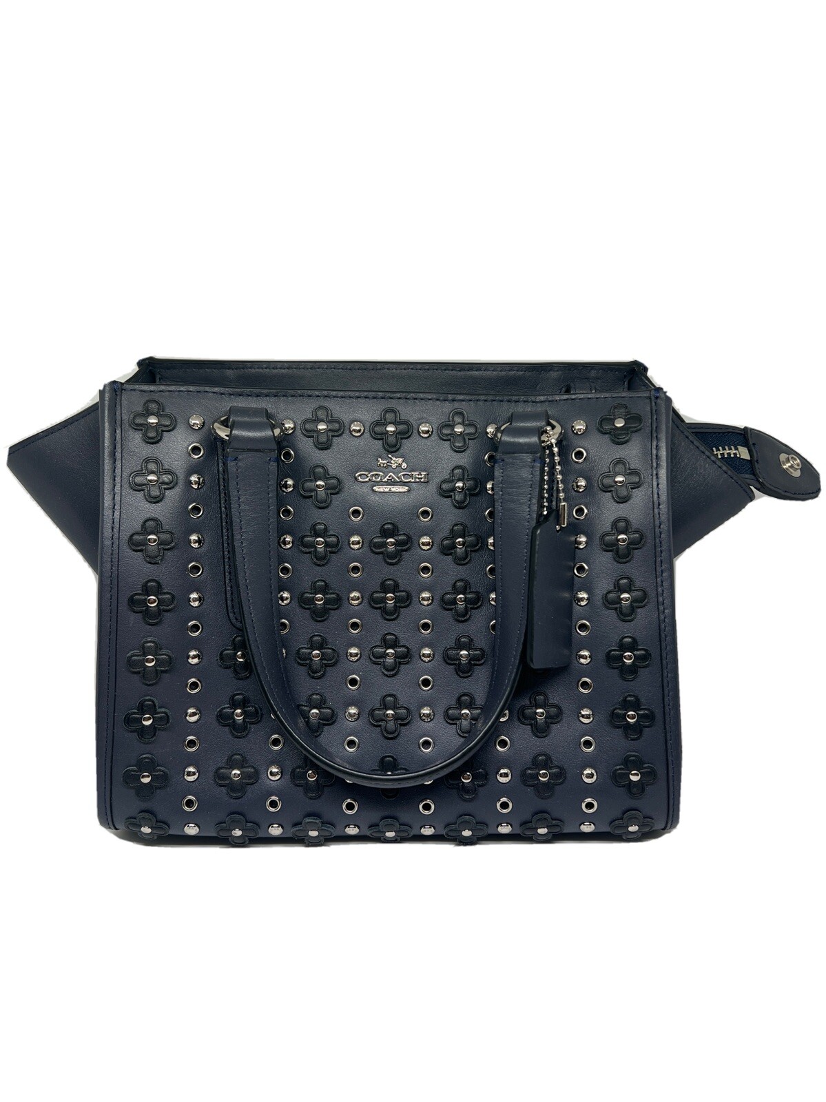 Floral Crosby Mini Rivets Satchel Purse 