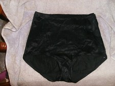 VINTAGE NEW 2 PC HANES BLACK PANTIES SIZE 7 STRETCH WITH COTTON CROTCH