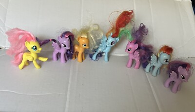 Lot Of 7 My Little Pony Toy Figures MLP