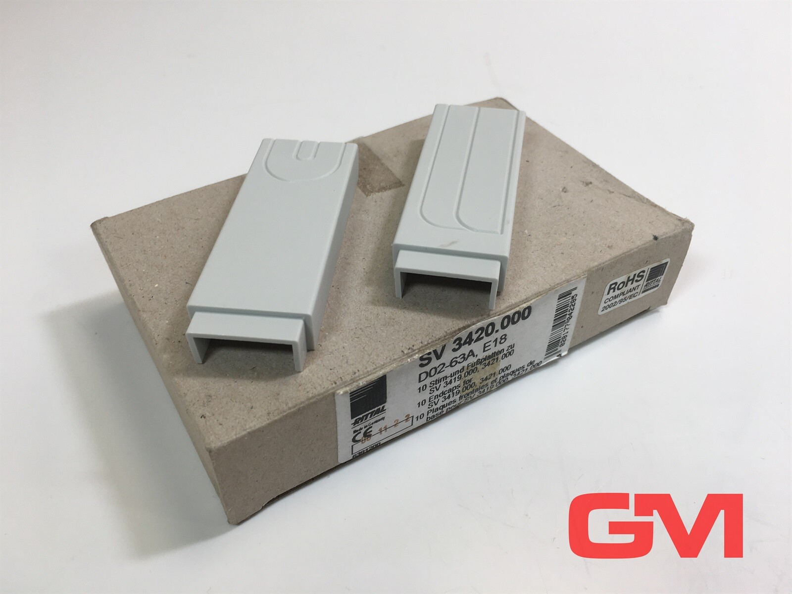 VPE 10X Rittal End Caps For SV 3419.000, 3421.000