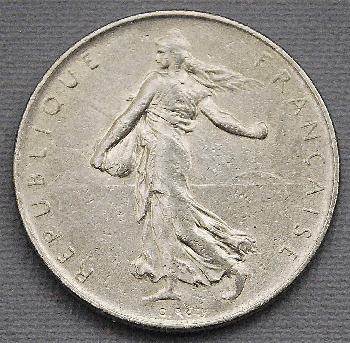フランス・フラン France Silver 1894 A 1 Franc NGC AU DETAILS KM# 822.1 (074