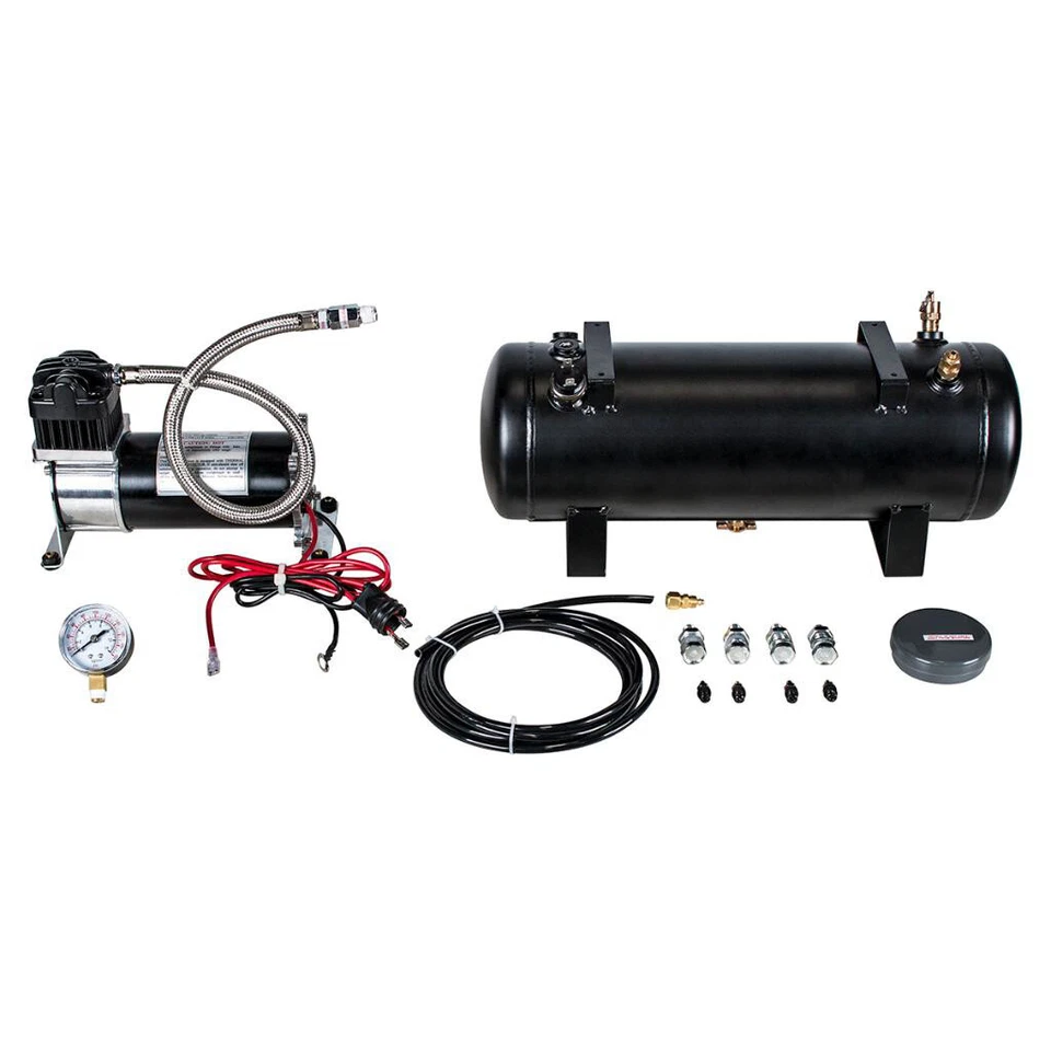 Heavy Duty 12V 140 PSI Air Compressor Motor & Tank Kit for Train Horn & Off Road - Image 3 of 4