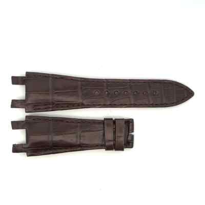 Ulysse Nardin 25 mm x 18 mm Brown Leather Men's Watch Band Swiss Genuine New