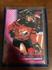 Carson Lambos -2022 Upper Deck Team Canada Juniors Prospectus Momentous (Hockey)