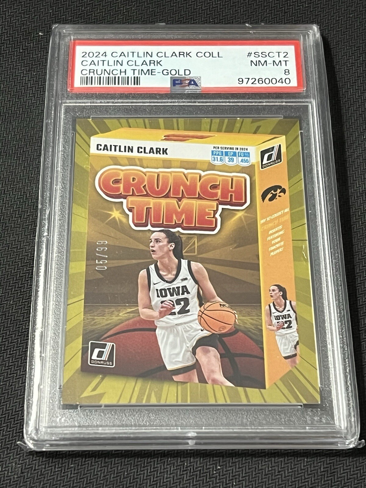 2024 Panini Caitlin Clark Collection -  Donruss Gold #3 Caitlin Clark /99...