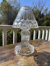 Partylite Glass Fairy Lamp Style Votive Candle Holder