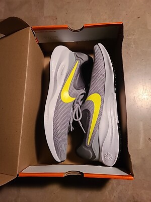Nike Revolution 7 Running Shoes FB2207-002 Wolf Grey Volt Mens Size 11 Nike Revolution 7 Wolf Grey Volt Running Shoes Mens Size 11  main image 3