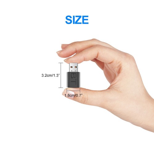 2-in-1 USB Bluetooth 5.0 Transmitter & Receiver AUX Audio Adapter for TV/PC/Car - 第 10/10 張圖片