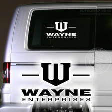 Wayne Enterprises 40cm Aufkleber Auto Heckscheibe Seiten Tuning Logo jdm dub B23