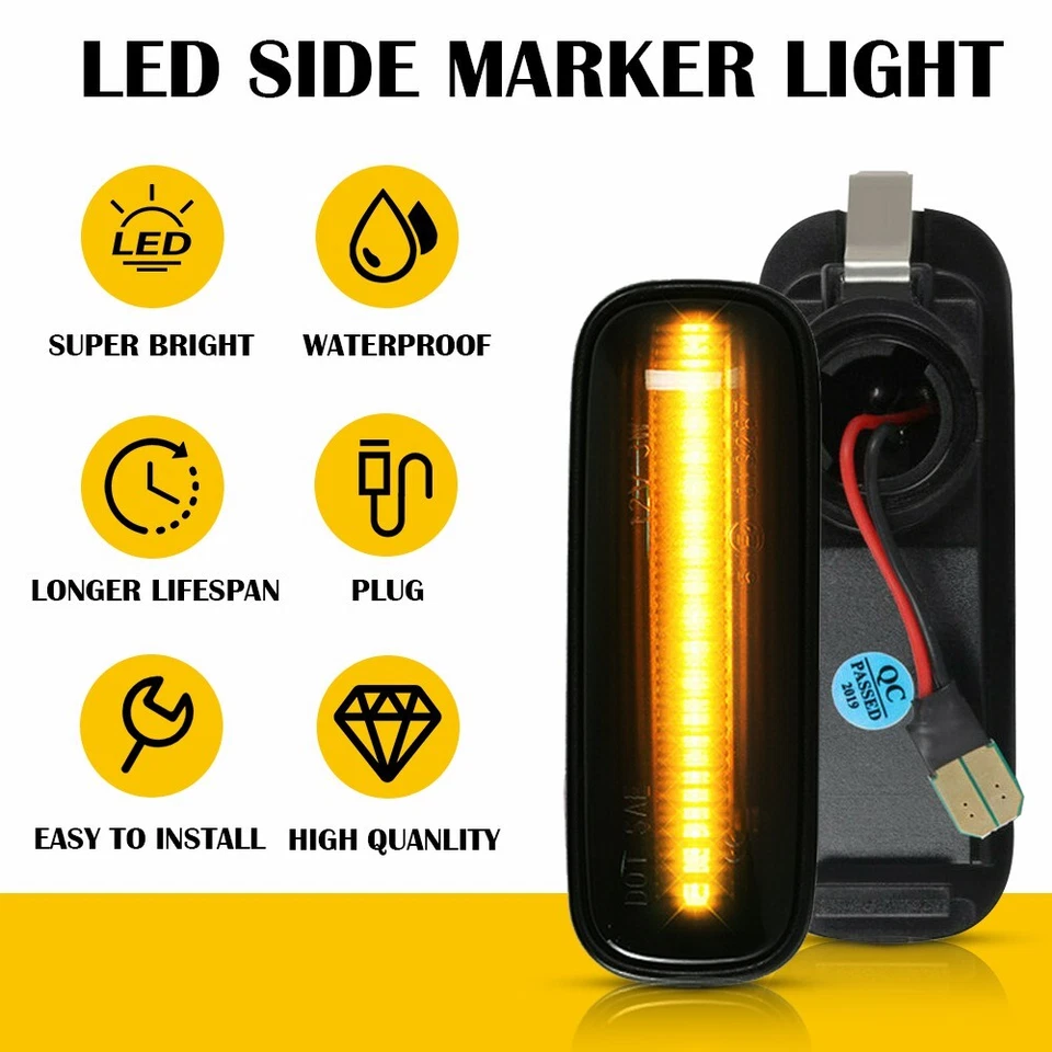 Luz de señal LED para guardabarros delantero apta para Honda Civic 1996-2000 Foto 3 de 4