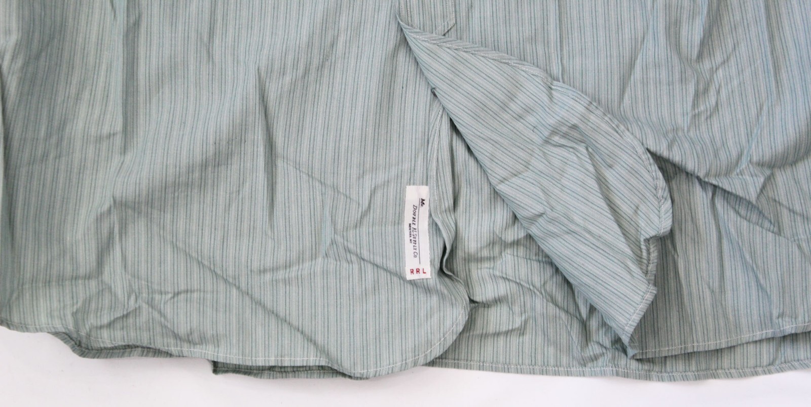 Double Ralph Lauren RRL Mens Green Button Down Vintage Casual Dress