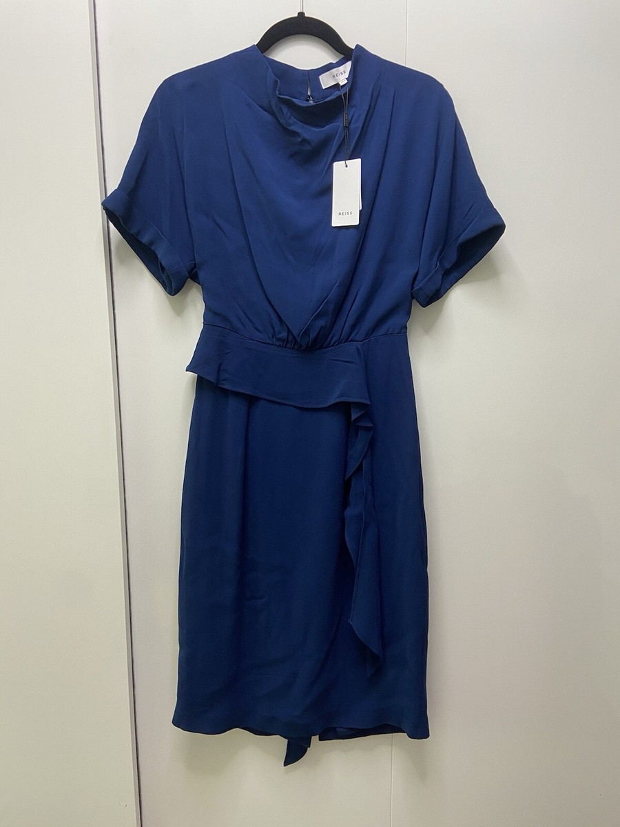 reiss blue dress size 8, new WITH TAGS