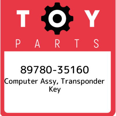 89780-35160 Toyota Computer assy, transponder key 8978035160, New Genuine OEM Pa