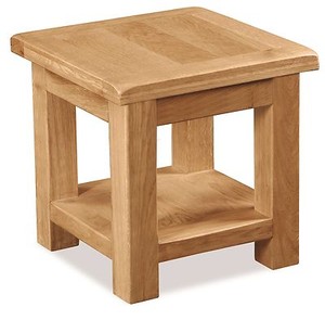 rustic oak lamp table