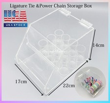 Dental Power Chain  Ligature Tie Organizer 2 in 1 Storage Box Placing Holder US