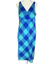 Isaac Mizrahi for Target Dress Women’s 8 Blue Green Midi Sundress Sleeveless