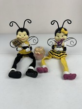 Bee Kind Bee Shelf Sitters Dangling Leg Resin...