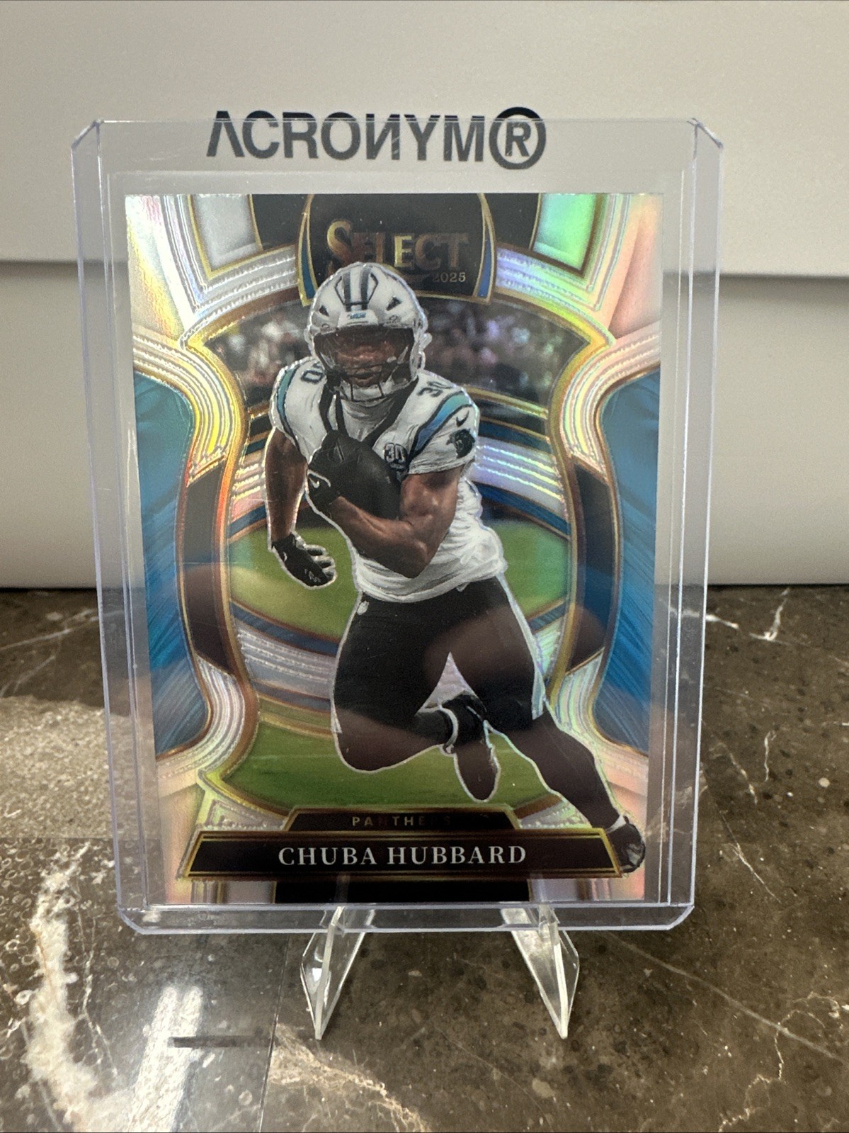 2025 Panini Select Chuba Hubbard Concourse Silver Prizm #43 Panthers